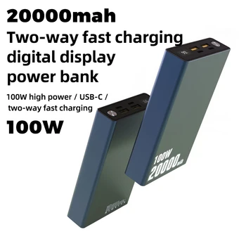 Dve poti 100W 65W 20000mah 21700 Baterije Več varstvo HD Digitalni Prikaz Napolnjenosti Prenosni Telefon Zlitine Sili Moči Banke