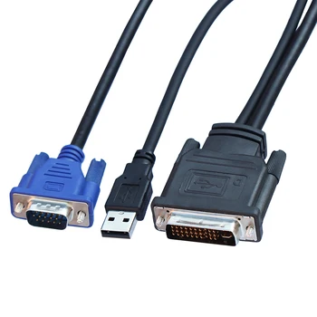 DVI M1-DA 30+5 pin za VGA, Dual link+ USB Projektor kabel za 1,7 m
