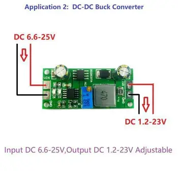 DYKB DC-DC Buck Converter 3v 5v 3.3 v, 3,7 V dc 4,2 V 7.4 V 8.4 PROTI 12,6 V 16.8 V 21V Litij-li-on Baterija Polnilnik Avto Solarno polnjenje 4
