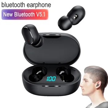 E6S Fone Bluetooth Slušalke Brezžične Stereo Slušalke za V Uho Brezžične Bluetooth Slušalke Šport TWS Zraka Čepkov za Telefon Xiaomi