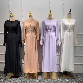 Eid Abayas za Ženske turške Obleke Muslimanskih Dubaj Abaya Kimono Maroški tam kaftan Hidžab Caftan Obleko Islamska Oblačila Modni Robe 5
