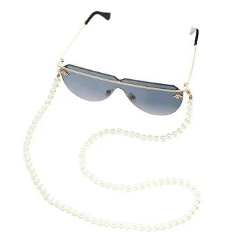 Elegantne Ženske Ročno Pearl Noge Sunglass Očala za Branje Očala Verige Kabel Imetnik vratu verige trakov sončna očala dodatki 2