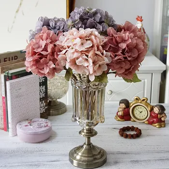 Evropska Mala Veja Britanski Hydrangea Rastline Darila Polje Materiala Poroka Doma Dekor Dodatki Ročne DIY Umetno Cvetje