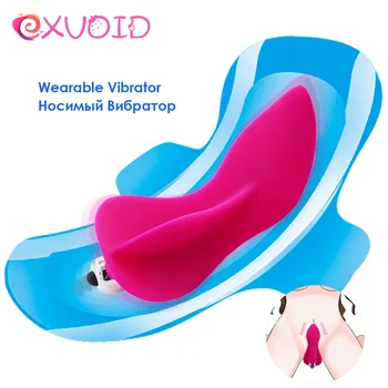 EXVOID Nosljivi Dildo Vibratorji Klitoris Stimuliranje G-spot Massager Bedak Vibrator Sex Igrače za Ženske Silikonske Odraslih Izdelki