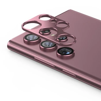 Fotoaparat Kovinski Obroč Za Samsung Galaxy S22 Ultra Plus S22+ Objektiv Varstvo Primeru Zaslon Patron, Srebrna, Roza, Zelena 5