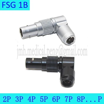 FSG 1B 2 3 4 5 6 7Pin Nastavljiv pravim Kotom Moški Vtič Push-pull samozapiralni Priključek Za Avdio Video Podatkov Prenos Signalov