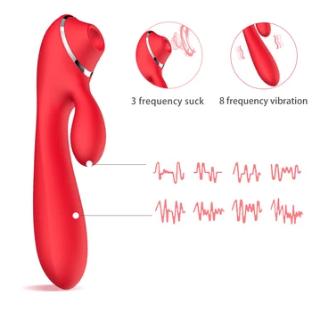 G-spot Zajec Thrusting Vibratorji Ženske Sex Igrače za Ženski Klitoris Bedak Stimulator Dildos Igrače za Odrasle Zajec Sesanju