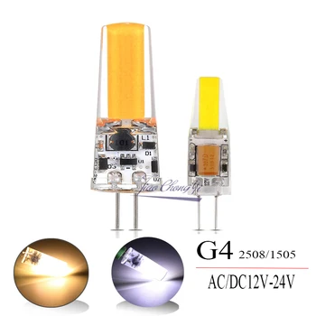 G4 COB 2508 1505 LED žarnica Bela Topla bela Omara Droplight ACDC12V~24V
