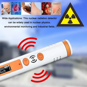 Geiger Števec za Jedrsko Sevanje Dozimeter Radioaktivni Merilnik X Y β-Ray Detektor Zvok, Svetloba Alarm Osebnih Odmerek Geiger Števec