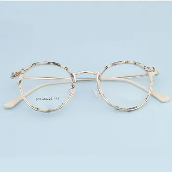 Gmei Optični Letnik Dekoracijo Optična Očala Okvir Kratkovidnost Krog Kovinski Plastični Ženske Očala Oculos De Grau Očala A803 1