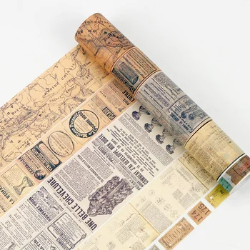 Gothic Papir Washi Tape Letnik Abeceda Število Ljubezen Napis Na Zemljevidu Sveta Časopis List Lepilo Maskiranje Trakovi, Nalepke, A6159 0