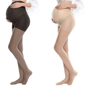 Gravida Pantyhose Porodniškega Dokolenke Nosečnosti Oblačila Nosečnice, ultra-tanek seksi Črne nogavice, Najlon super Elastični svile