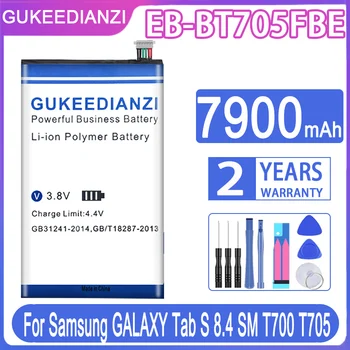 GUKEEDIANZI Nadomestna Baterija EB-BT705FBE 7900mAh Za Samsung GALAXY Tab S 8.4 SM T700 T705 S8.4