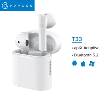 HAYLOU T33 MoriPods Qualcomm QCC3040 HI-fi Brezžične Slušalke TWS Bluetooth V5.2 Slušalke AAC 4 Mics Hrupa Preklic Čepkov