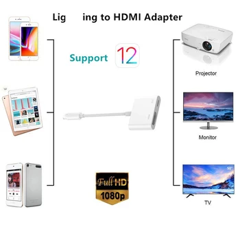 HDMI Kabel Adapter za Ločevanje TV 1080P HD Digitalni AV Adapter Pretvornik za Apple TV Istem Zaslonu za Strele HDMI Kabel 1