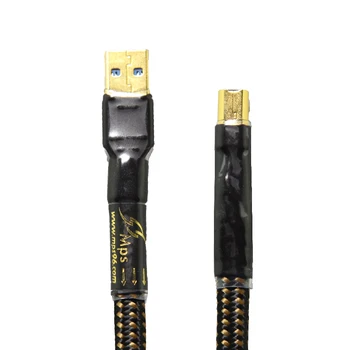 Hi-fi POSLANCI HD-990 HiFi 99.9999%) v podjetju OCC+Silver Plated 24K10u pozlačeni Plug USB2.0 3.0 priključek za avdio kabel DAC PC Audio kabla 5