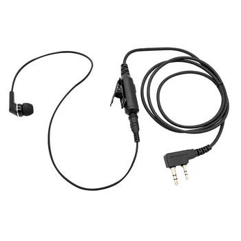 Hitro Izključite Slušalke 2-Pin v Uho Walkie Talkie Slušalka z PG Mikrofon, Združljiv s Kenwood Bao Feng dvosmerni Radii