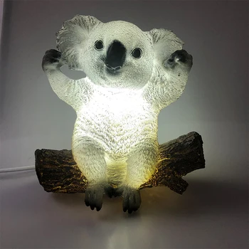 Hotela domov dekoracijo srčkan živali namizne svetilke, sodobne ustvarjalne desk nočne luči smolo Koala tabela lučka sveti napeljave