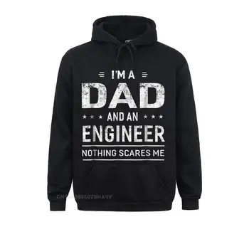 Im Oče In Inženir pulover s kapuco Za Moške Oče Smešno Darilo Sweatshirts Mati Dan Natisnjeni Hoodies Dolg Rokav Grafični podobni izdelki, za Moške