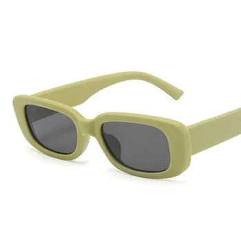 Ins Priljubljena Pravokotnik Sončna Očala Ženske Blagovne Znamke, Modni Oblikovalec Kvadratnih Sončna Očala Ženski Jasno Ogledalo Zelena Črna Oculos De Sol 3