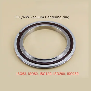 ISO63 ISO80 ISO 100 ISO160 ISO200 ISO250 iz nerjavečega jekla vakuumske cevi tri pritrdilni pribor center nosilec & fluor kavčuk O-obroč