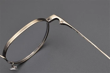 Japonska Zbirka Anti Blue Ray Krog Očal Okvir Čistega Titana Moških GMS846 Optičnih Očal Presbyopia Kratkovidnost Očala Ženske 2
