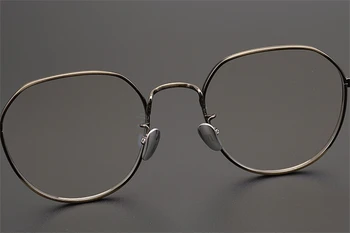 Japonska Zbirka Anti Blue Ray Krog Očal Okvir Čistega Titana Moških GMS846 Optičnih Očal Presbyopia Kratkovidnost Očala Ženske 5