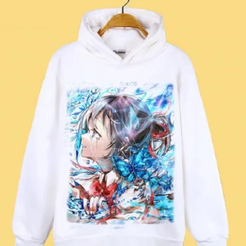 Japonski Anime Kimi no Na wa vaše ime Mitsuha Miyamizu hoodie plašč puloverju hoodie