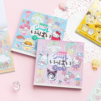 Japonski Luštna Punca Srce Sanrio Cinnamoroll Hello Kitty Kuromi Roko Račun Materiala Diy Peneče Nalepke, Knjige