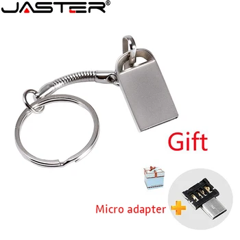 JASTER USB 2.0 Mini Metal Flash Disk 4GB 8GB 16GB, 32 G 64GB pen drive nepremočljiva usb ključek pendrive Visoke hitrosti prostega po meri logo