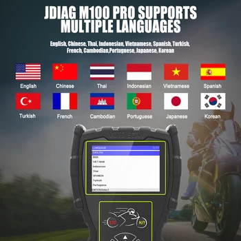 JDiag M100 Pro Motocikel Optičnega D87 D88 Funkcijo Diagnostično Orodje Za Diagnozo Skener Za Motorna Kolesa Profesionalno Odkrivanje 3