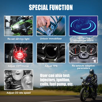JDiag M100 Pro Motocikel Optičnega D87 D88 Funkcijo Diagnostično Orodje Za Diagnozo Skener Za Motorna Kolesa Profesionalno Odkrivanje 4