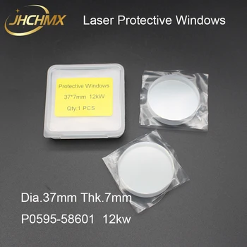 JHCHMX High Power Fiber Laser Zaščitna Windows 37*7mm P0595-58601 6-12KW Za Pretitec Raytools Bodor WSX Fiber Laser Stroj