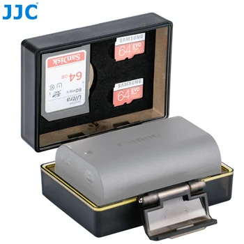 JJC Baterijo Fotoaparata Primeru z SD MSD Reže za Canon EOS NS M200 M100 77D 800D Sony A6100 A6000 A6300 A6400 A6500 A7II A7RII