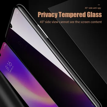 Kakovostno Zaščitno folijo za Xiaomi Redmi 8T 8 7 6 Pro Zasebnosti Stekla za Redmi Opomba 9 9 Pro Max 4G 5G 9T Anti-Scratch 9D HD 2