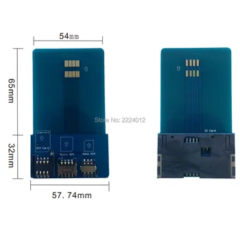 Kartica SIM Pinboard Adapter Pretvornik za Pametne IC za Kartico Razširitev za KARTICE Micro SIM Nano 2FF, 3FF, 4FF Kartice SIM