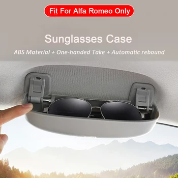KIQI ABS Avto Očala Primeru Držalo za Alfa Romeo sončna Očala Škatla za Shranjevanje Pribor