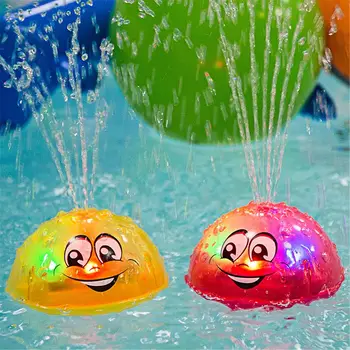 Kopel Igrače Spray Vode, Svetlobe, Glasbe Vrtenje Žogo Otrok Igrače za Baby Toddler Kopalnica Poletje Igrajo Voda