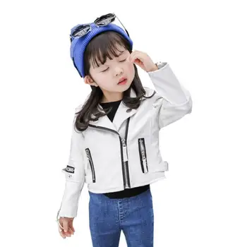 Korejski modni stil Pu usnje, usnjeni jopiči za baby dekle in fantje, otroci priložnostne dolg rokav vrhnjih plasti malčka vrhovi ws432 0