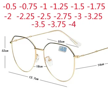 Kovinski Nezakonitih Poligon Kratkovidnost Očala ' Enske Mo {Ki Recept Očala Očala -0.5 -0.75 -1 -1.25 -1.5 -2 -2.5 -3 -3.5 -4 0