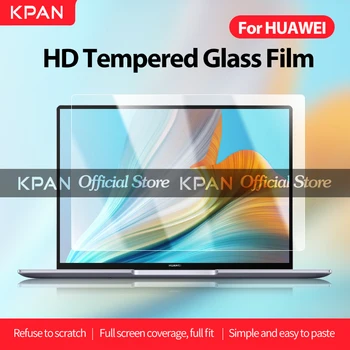 KPAN HD Huawei Prilagodljiv Kaljeno Steklo Film 2020 MateBook 13 D14 15 X Pro 2022 Magicbook 14 15 16 Pro Laptop, Screen Protector