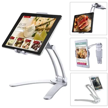 Kuhinja Tablet Nastavek za Stojalo Nastavljiv 2-v-1 Kuhinja Wall Mount Stojalo za iPad Zraka Mini Pro Desktop Nosilec za iPad, Samsung