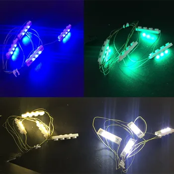 Kyglaring Led Osvetlitev Nastavite DIY Igrače 4 V 1 LED Light Up Kit Za Lego /pin/ Ustvarjalca Hiša gradniki Način