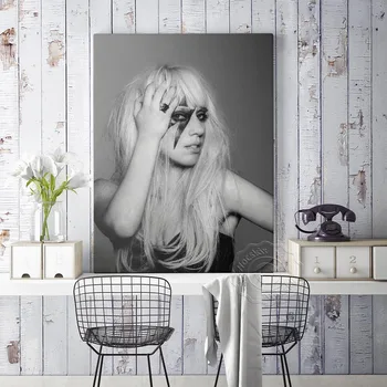 Lady Gaga Črno-Beli Plakat, Gospa Umetniške Grafike, Gaga Tiskanje Plakatov, Star Plakat, Doma Dekor, Glasbe, Pevka Stenske Nalepke 4