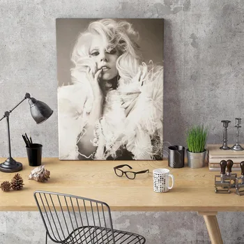 Lady Gaga Črno-Beli Plakat, Gospa Umetniške Grafike, Gaga Tiskanje Plakatov, Star Plakat, Doma Dekor, Glasbe, Pevka Stenske Nalepke 5