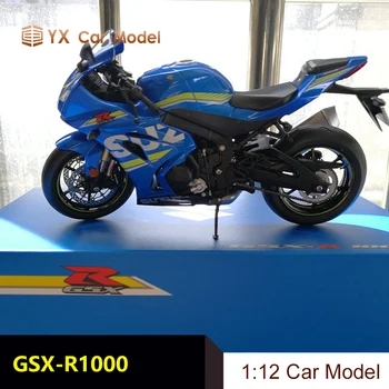 LCD 1:12 Suzuki GSX-R1000 motorno kolo, model zlitine modela avtomobila zbirka darilo za rojstni dan
