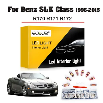 LED Notranje Luči Komplet za Mercedes Benz SLK Razred R170 R171 R172 SLK55 SLK230 SLK350 1996-2015 Dome Zemljevid Trunk Canbus Svetlobe