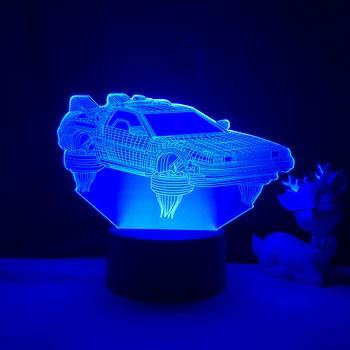 Led Nočna Lučka znanstvena Fantastika Avto za Otroke Spalnica Dekor Edinstveno Darilo za Rojstni dan za Otroke, Soba za Mizo 3d Lučka Dropshipping