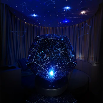 LED Star Projektor Lučka za Otroke Spalnica Galaxy Noč Lahka Otroška Lučka Dekor Obračanje Zvezdnato Vrtec Nebo Planetarni namizne Svetilke