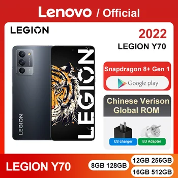 Lenovo Legije Y70 Gaming Pametni telefon, 6.67 Palčni 144Hz OLED,Snapdragon 8+ Gen1,50MP Trojno Fotoaparat,68W Polnjenje NFC 0